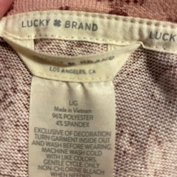 Lucky Brand Purple Paisley 2 Piece Lounge Pajama Set Size Large - Picture 9 of 9